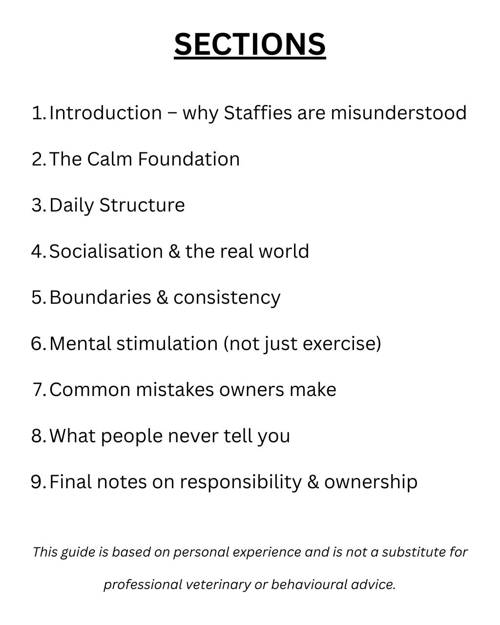 Calm, Balanced Staffy – Owner Guide